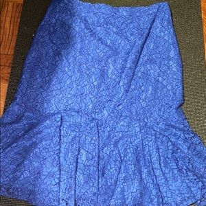 J. Crew Blue Skirt